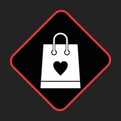 shopping bag icon for your project