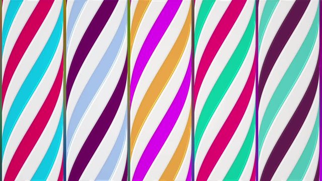 Multicolored Poles Seamless Looping Motion Background