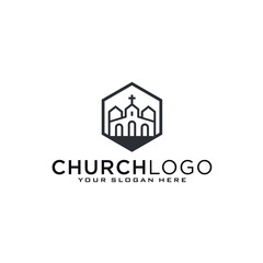 Church vector logo symbol graphic abstract template