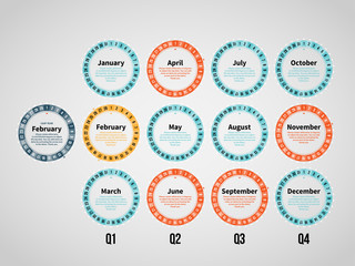 Monthly Wheel Infographic