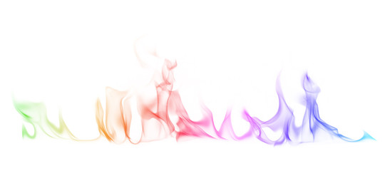 Abstract colorful smoke