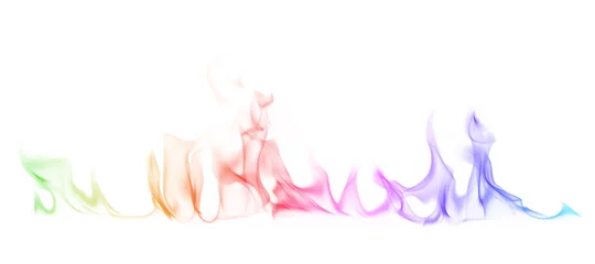 Crédence de cuisine en verre imprimé Fumée Abstract colorful smoke