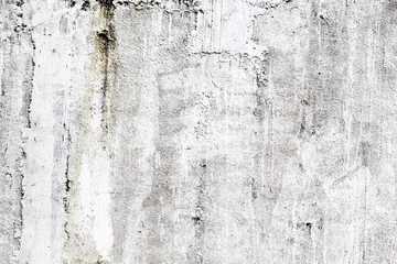 Old white cement wall