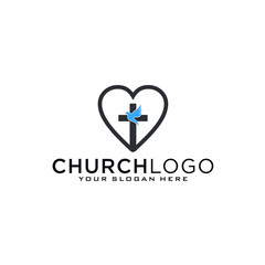 Church vector logo symbol graphic abstract template