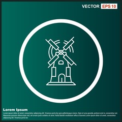 Obraz premium Windmill icon for your project