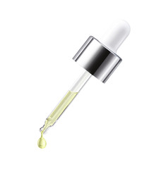 Cosmetic pipette with drops