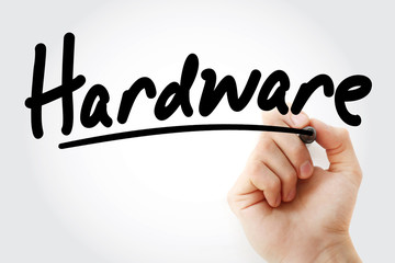 Hand writing Hardware with marker