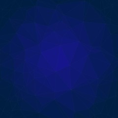 Obraz premium deepblue Color Abstract trianglify Generative Art background illustration