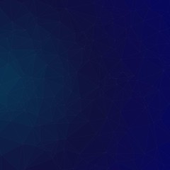 Obraz premium deepblue Color Abstract trianglify Generative Art background illustration