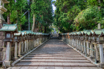 Fototapeta na wymiar Stairway to the temple