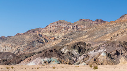 Obraz na płótnie Canvas A view of Artist's palette in Death Valey National Park in California, USA