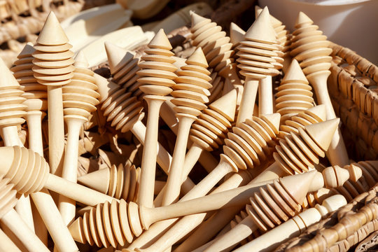 Honey Spoon Dippers at a Market in Marrakech Morocco
