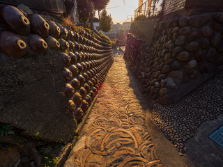 愛知県とこなめ焼 街散策 土管坂 夕日