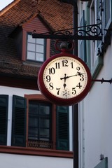Fototapeta na wymiar old street clock