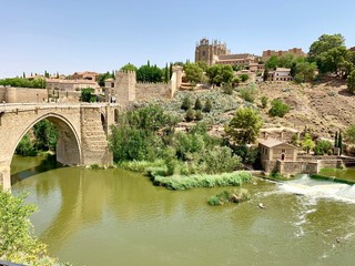 Panoramic view of Toledo historical city at south part of Spain