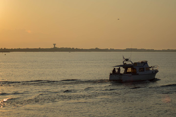 bateau en départ