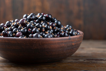black currant on the table