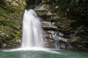 Fototapeta na wymiar Waterfall in the mountain