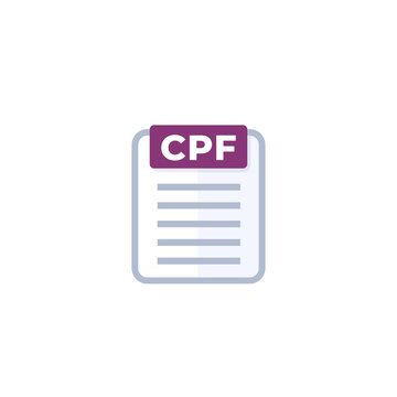 CPF file icon on white