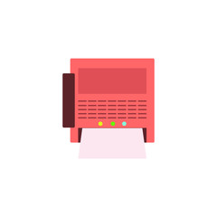 printer icon vector illustration logo template