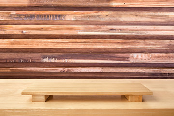 Abstract Natural wood table texture isolated on vintage wooden : Top view of plank wood for graphic stand product, interior design or montage display your product.