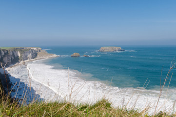 Cliffs in Norther Ireland Causeway coastal route