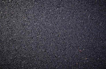 close up of new asphalt road texture