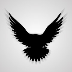 Illustration of eagle Icon isolated on a white background. Vector