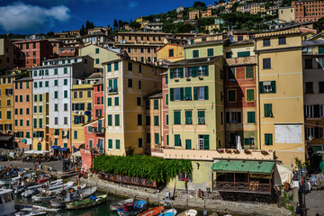 Camogli is a fishing village and tourist resort located on the west side of the peninsula of Portofino, on the Golfo Paradiso in the Riviera di Levante