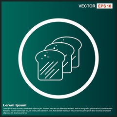 Bread icon for your project