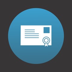 Fototapeta premium Diploma icon for your project