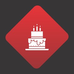  Happy birthday cake icon for your project