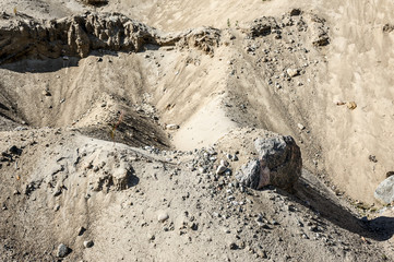 Fototapeta premium Open pit mining of sand and gravel 
