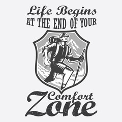 Hiking Saying & quotes:100% vector best for t shirt, pillow,mug, sticker and other Printing media.