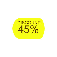 Sale discount icons. Special offer price signs. Speech bubbles or chat symbols. Colored elements. Vector