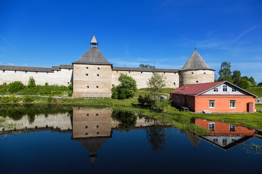 Staraya Ladoga fortress in Staraya Ladoga village, Leningrad region, Russia
