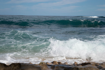 Ocean with big waves