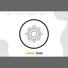 Fototapeta na wymiar Sun icon for your project