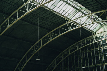 Roof of industrial building background photo