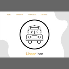 School Bus icon for your project