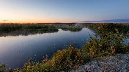 Obraz na płótnie Canvas Narwiański Park Narodowy, Rzeka Narew, Podlasie, Polska