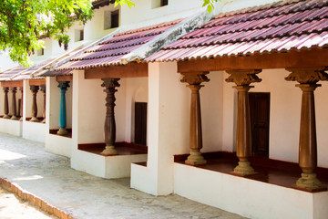 Tamil village traditional entrance pillars