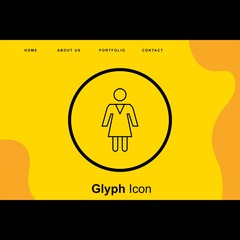  woman icon for your project