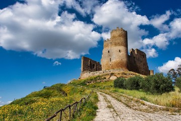 Fototapeta na wymiar Mazzarino Medieval Castle, Caltanissetta, Sicily, Italy, Europe