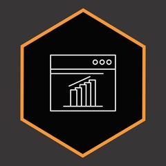 Obraz premium Marketing Page icon for your project