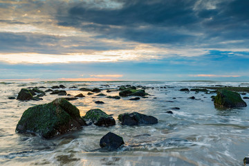 moody seascape along the Dutch coast