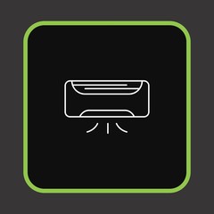 Fototapeta premium Air conditioner icon for your project