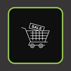  Trolley cart icon for your project