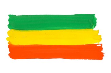 Obraz premium Colorful Rastafarian flag vector background