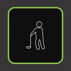 Golf Player icon for your project